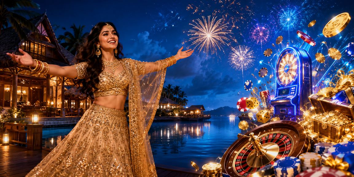 India mobile payment user with lehenga